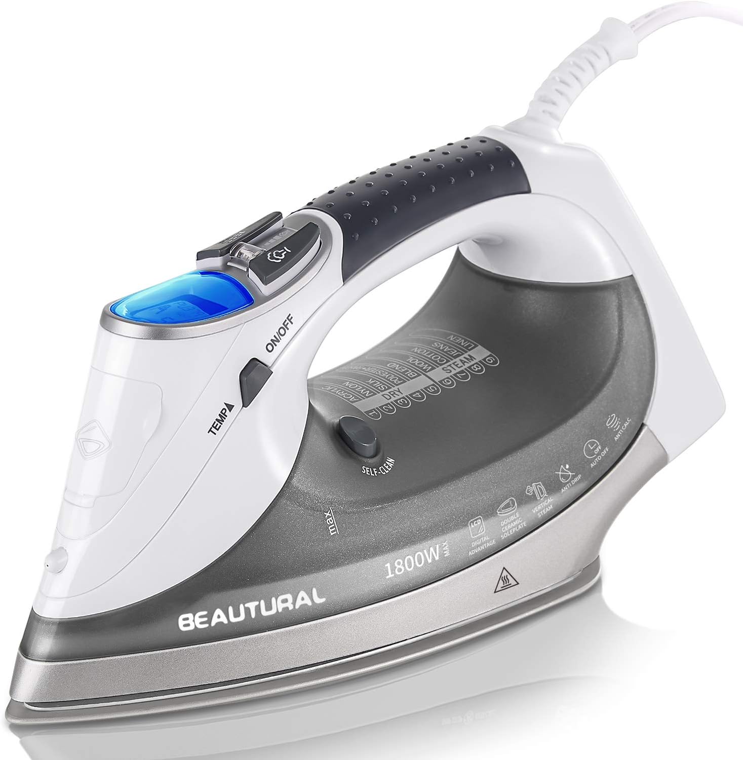 LCD Smart Steam Iron 1800W